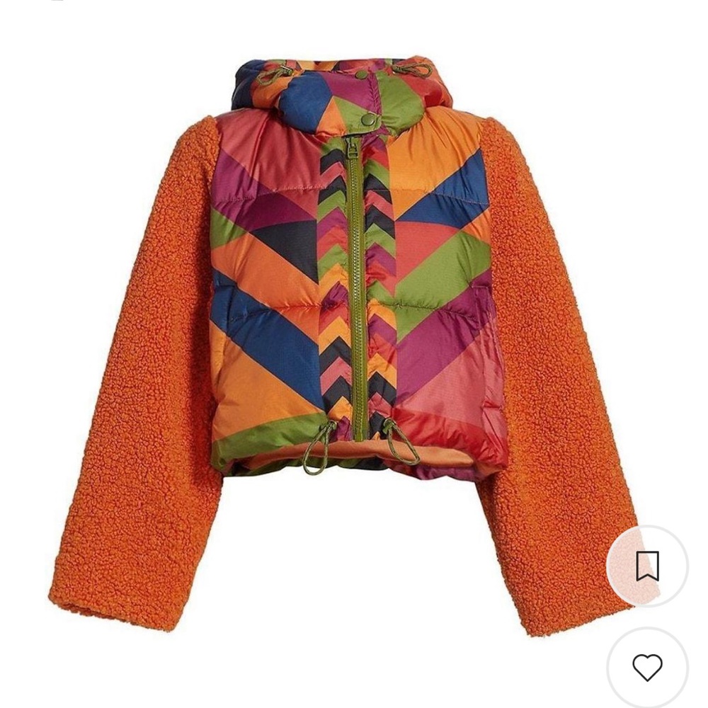 Farm Rio Juliana’s Striped Puffer - Size XS